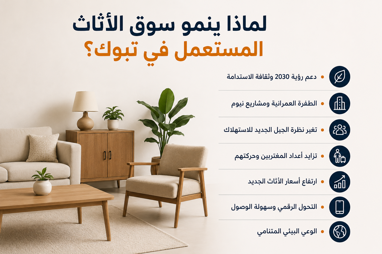 لماذا يتنامى سوق الأثاث المستعمل في المملكة العربية السعودية — وما الذي يعنيه ذلك لك
